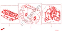 DICHTUNG SATZ(2.0L) für Honda ACCORD TOURER 2.0 EXECUTIVE 5 Türen 6 gang-Schaltgetriebe 2009