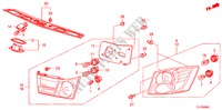 HECKLEUCHTE/KENNZEICHENBELEUCHTUNG für Honda ACCORD TOURER 2.0 ES 5 Türen 5 gang automatikgetriebe 2009