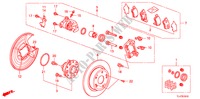 HINTERRADBREMSE(1) für Honda ACCORD TOURER 2.0 COMFORT 5 Türen 6 gang-Schaltgetriebe 2009