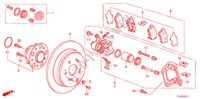 HINTERRADBREMSE(2) für Honda ACCORD TOURER 2.4 S 5 Türen 6 gang-Schaltgetriebe 2009