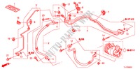 KLIMAANLAGE (SCHLAEUCHE/LEITUNGEN) (2.4L) (RH) für Honda ACCORD TOURER 2.4 EX 5 Türen 5 gang automatikgetriebe 2009