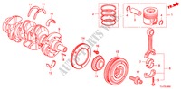 KURBELWELLE/KOLBEN (DIESEL) für Honda ACCORD TOURER 2.2 ES 5 Türen 5 gang automatikgetriebe 2009