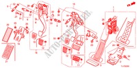 PEDAL(LH) für Honda ACCORD TOURER 2.0 ELEGANCE 5 Türen 5 gang automatikgetriebe 2009