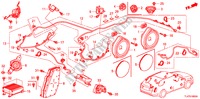 RADIOANTENNE/LAUTSPRECHER (LH) für Honda ACCORD TOURER 2.0 ELEGANCE 5 Türen 6 gang-Schaltgetriebe 2009