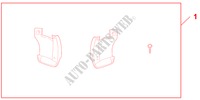 REAR MUDGUARDS für Honda ACCORD TOURER 2.4 TYPE S 5 Türen 5 gang automatikgetriebe 2009
