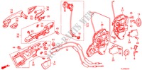 TUERSCHLOESSER, VORNE/ AEUSSERER GRIFF für Honda ACCORD TOURER 2.4 S 5 Türen 5 gang automatikgetriebe 2009