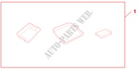 UNDER FLOOR TRAY   UPPER AND LOWER für Honda ACCORD TOURER 2.2 EX 5 Türen 6 gang-Schaltgetriebe 2009