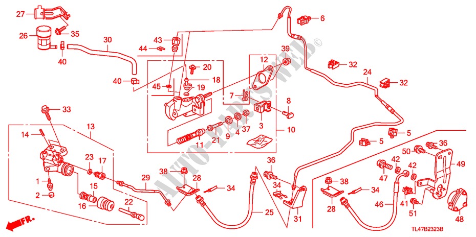 HAUPTKUPPLUNGSZYLINDER (DIESEL) (RH) für Honda ACCORD TOURER 2.2 ES 5 Türen 6 gang-Schaltgetriebe 2009