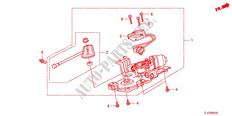 HECKKLAPPENMOTOR für Honda ACCORD TOURER 2.2 EX 5 Türen 5 gang automatikgetriebe 2009