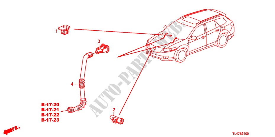 KLIMAANLAGE/HEIZKOERPER (SENSOR) für Honda ACCORD TOURER 2.4 EX 5 Türen 5 gang automatikgetriebe 2009