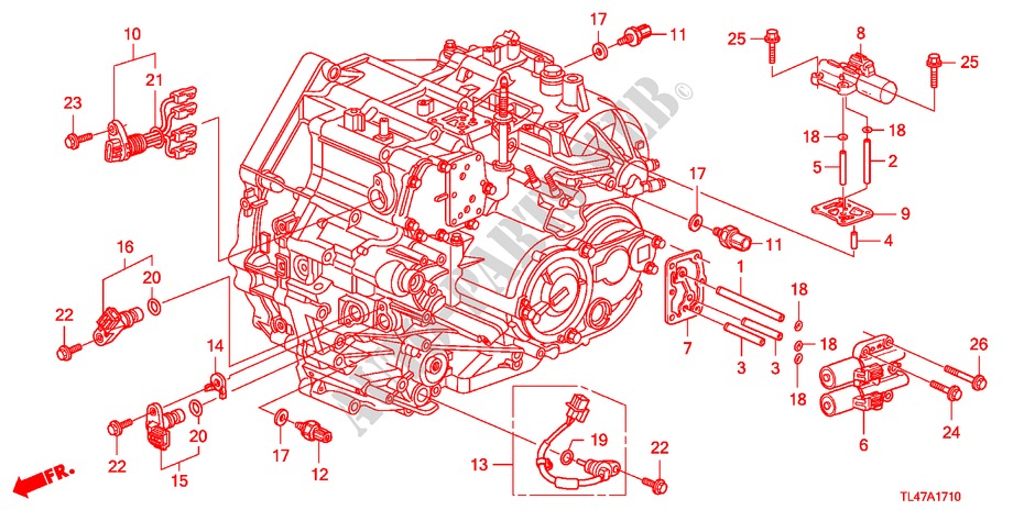 SENSOR/SOLENOID(DIESEL) für Honda ACCORD TOURER 2.2 ES 5 Türen 5 gang automatikgetriebe 2009