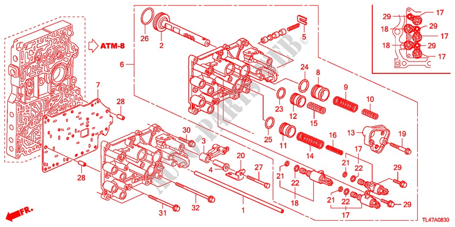SERVOGEHAEUSE für Honda ACCORD TOURER 2.0 ES 5 Türen 5 gang automatikgetriebe 2009