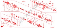ANTRIEBSWELLE, VORNE/HALBWELLE(2.0L) für Honda ACCORD TOURER 2.0 ES 5 Türen 5 gang automatikgetriebe 2010