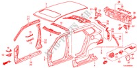 AUSSENBLECHE/TAFEL, HINTEN für Honda ACCORD TOURER 2.4 TYPE S 5 Türen 6 gang-Schaltgetriebe 2011