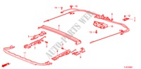 DACHGLEITTEILE für Honda ACCORD TOURER 2.2 EX-H 5 Türen 6 gang-Schaltgetriebe 2011