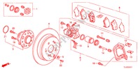 HINTERRADBREMSE(2) für Honda ACCORD TOURER 2.4 EXECUTIVE 5 Türen 6 gang-Schaltgetriebe 2011