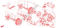 KLIMAANLAGE(KOMPRESSOR)(2.4L) für Honda ACCORD TOURER 2.4 TYPE S 5 Türen 6 gang-Schaltgetriebe 2010