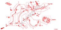 KLIMAANLAGE(SCHLAEUCHE/LEITUNGEN)(2.4L)(LH) für Honda ACCORD TOURER 2.4 TYPE S 5 Türen 5 gang automatikgetriebe 2010
