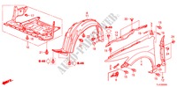 KOTFLUEGEL, VORNE für Honda ACCORD TOURER 2.2 EXECUTIVE-H 5 Türen 6 gang-Schaltgetriebe 2011