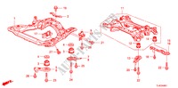 VORDERER HILFSRAHMEN/HINTERER TRAEGER(DIESEL) für Honda ACCORD TOURER 2.2 EXECUTIVE 5 Türen 5 gang automatikgetriebe 2011
