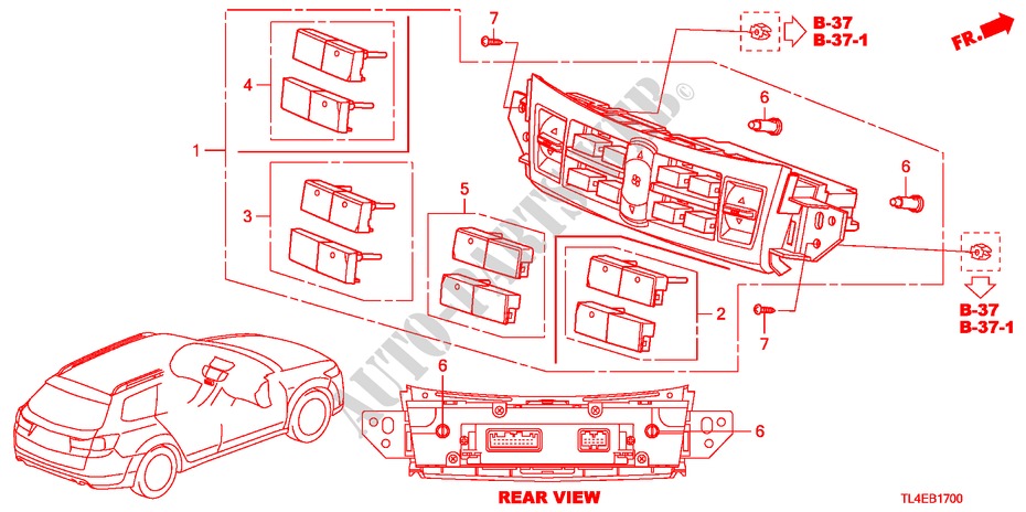 HEIZUNGSREGLER für Honda ACCORD TOURER 2.2 EXECUTIVE 5 Türen 6 gang-Schaltgetriebe 2011
