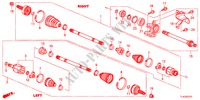 ANTRIEBSWELLE, VORNE/HALBWELLE(2.4L) für Honda ACCORD TOURER 2.4 EXECUTIVE 5 Türen 5 gang automatikgetriebe 2012