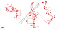 GELENK, VORNE für Honda ACCORD TOURER 2.2 TYPE S-H 5 Türen 6 gang-Schaltgetriebe 2012
