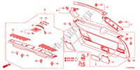 HECKKLAPPENVERKLEIDUNG für Honda ACCORD TOURER 2.2 TYPE S-H 5 Türen 6 gang-Schaltgetriebe 2012