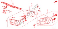 HECKLEUCHTE/KENNZEICHENBELEUCHTUNG für Honda ACCORD TOURER 2.4 EXECUTIVE 5 Türen 6 gang-Schaltgetriebe 2012