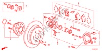 HINTERRADBREMSE(2) für Honda ACCORD TOURER 2.4 TYPE S 5 Türen 6 gang-Schaltgetriebe 2012