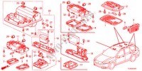 INNENLEUCHTE(2) für Honda ACCORD TOURER 2.2 COMFORT 5 Türen 5 gang automatikgetriebe 2012