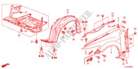 KOTFLUEGEL, VORNE für Honda ACCORD TOURER 2.0 ELEGANCE 5 Türen 5 gang automatikgetriebe 2012