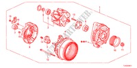 LICHTMASCHINE(DENSO)(2.4L) für Honda ACCORD TOURER 2.4 TYPE S 5 Türen 6 gang-Schaltgetriebe 2012