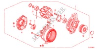 LICHTMASCHINE(DENSO)(DIESEL) für Honda ACCORD TOURER 2.2 EXECUTIVE 5 Türen 5 gang automatikgetriebe 2012