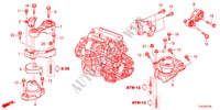 MOTORBEFESTIGUNGEN(DIESEL)(AT) für Honda ACCORD TOURER 2.2 COMFORT 5 Türen 5 gang automatikgetriebe 2012