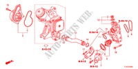 WASSERPUMPE(DIESEL) für Honda ACCORD TOURER 2.2 COMFORT 5 Türen 5 gang automatikgetriebe 2012