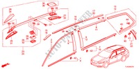 ZIERLEISTE/DACHSCHIENE für Honda ACCORD TOURER 2.4 EXECUTIVE 5 Türen 5 gang automatikgetriebe 2012