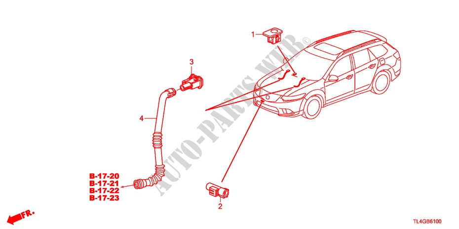 KLIMAANLAGE(SENSOR) für Honda ACCORD TOURER 2.2 TYPE S-H 5 Türen 6 gang-Schaltgetriebe 2012