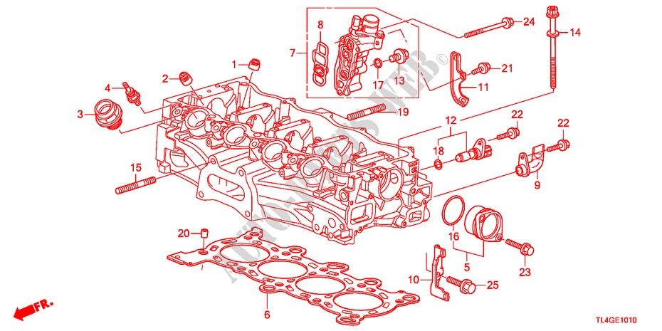 SPULENVENTIL(2.0L) für Honda ACCORD TOURER 2.0 ELEGANCE 5 Türen 5 gang automatikgetriebe 2012