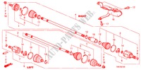 ANTRIEBSWELLE, VORNE(MT) für Honda BALLADE VTI 4 Türen 5 gang-Schaltgetriebe 2011