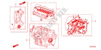 DICHTUNG SATZ für Honda CITY LX 4 Türen 5 gang-Schaltgetriebe 2010