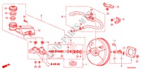 HAUPTBREMSZYLINDER/MASTER POWER(RH) für Honda BALLADE VTI 4 Türen 5 gang automatikgetriebe 2011