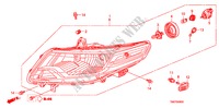 SCHEINWERFER für Honda CITY LX 4 Türen 5 gang-Schaltgetriebe 2010