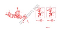 SCHLIESSZYLINDER KOMPONENTEN für Honda CITY LX-A 4 Türen 5 gang-Schaltgetriebe 2011