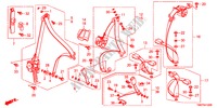 SITZGURTE für Honda BALLADE VTI-L 4 Türen 5 gang-Schaltgetriebe 2011