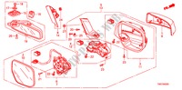 SPIEGEL(1) für Honda CITY LX 4 Türen 5 gang automatikgetriebe 2011