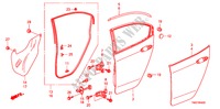 TUERTAFEL, HINTEN für Honda CITY LX-A 4 Türen 5 gang automatikgetriebe 2011