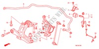 UNTERER ARM, VORNE für Honda CITY LX 4 Türen 5 gang automatikgetriebe 2011