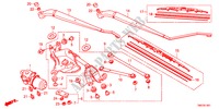 WINDSCHUTZSCHEIBENWISCHER(RH) für Honda BALLADE VTI 4 Türen 5 gang automatikgetriebe 2011