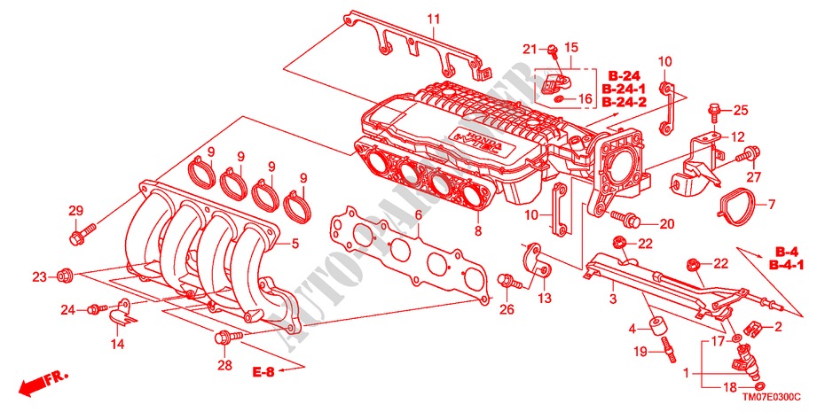 ANSAUGKRUEMMER für Honda CITY LX-A 4 Türen 5 gang automatikgetriebe 2011